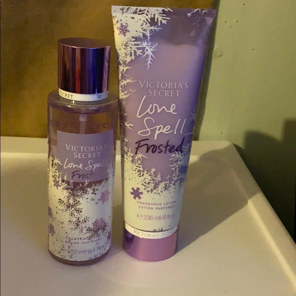 Victoria secret love spell frosted spray + lotion